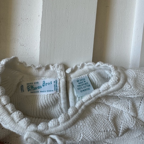 Elegant White Knit Kids Sweater - Picture 2 of 2